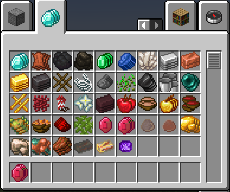 minecraft creative mode inventory