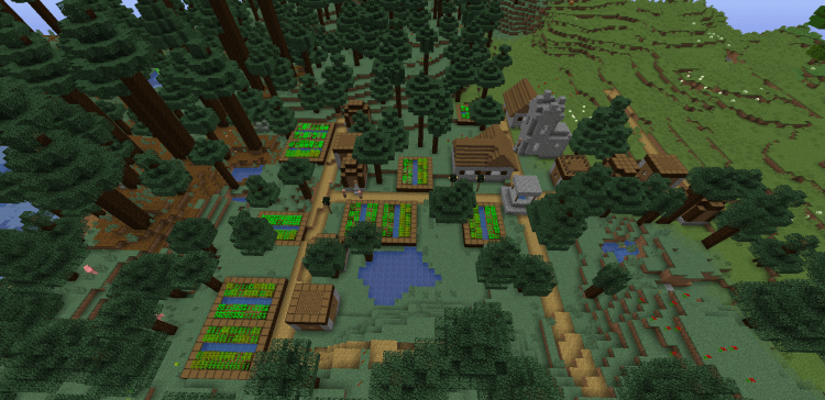 Деревня посреди густого леса screenshot 1