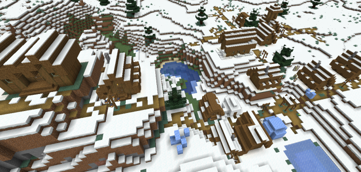Деревня посреди снежной пустыни screenshot 3