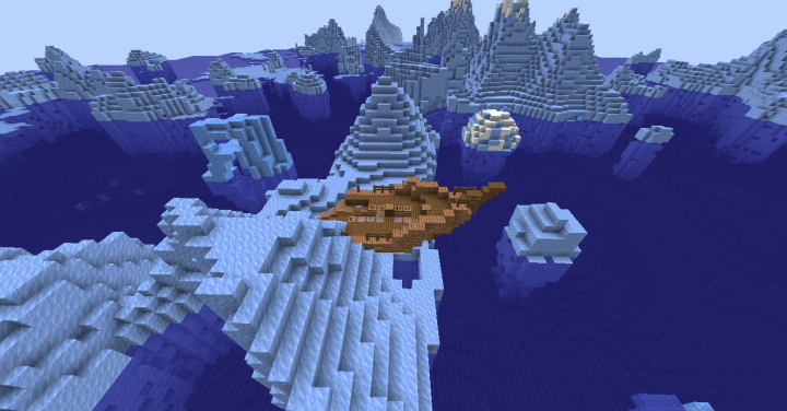 Остров посреди ледяного биома screenshot 1