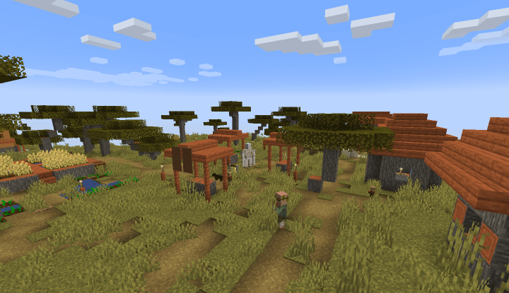 Деревня в грибном биоме screenshot 2