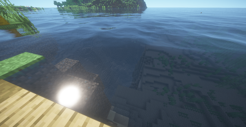 Глубокий кратер под водой рядом с прибрежной деревней screenshot 2
