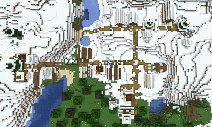 Деревня посреди снежной пустыни screenshot 1