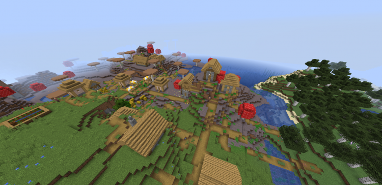 A Village Amidst a Mushroom Biome screenshot 1