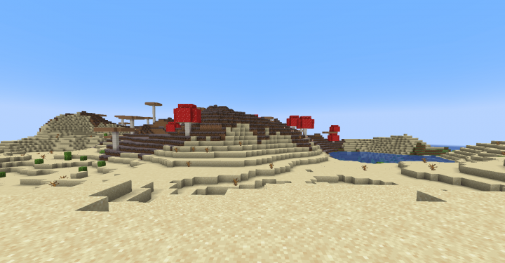 Грибной биом рядом с пустыней screenshot 1