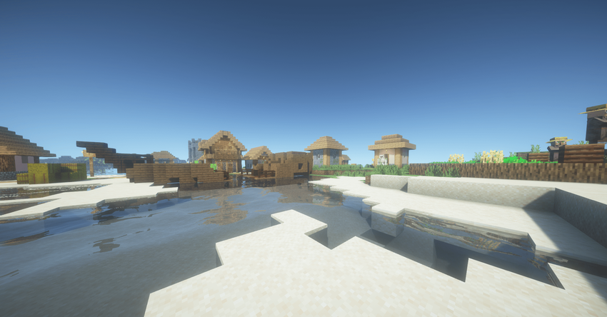 Деревня на берегу с кораблём и порталом screenshot 1