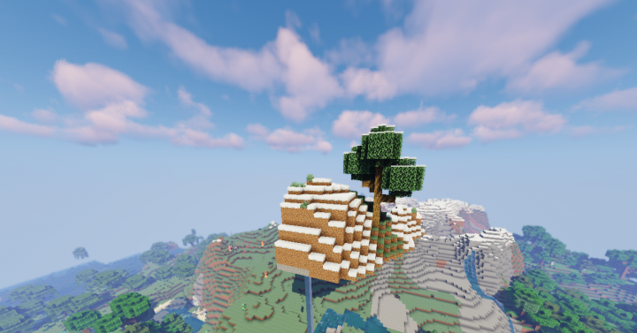 Парящий остров среди гор screenshot 2