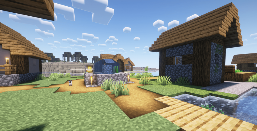 Маленький песчаный остров с деревней screenshot 2