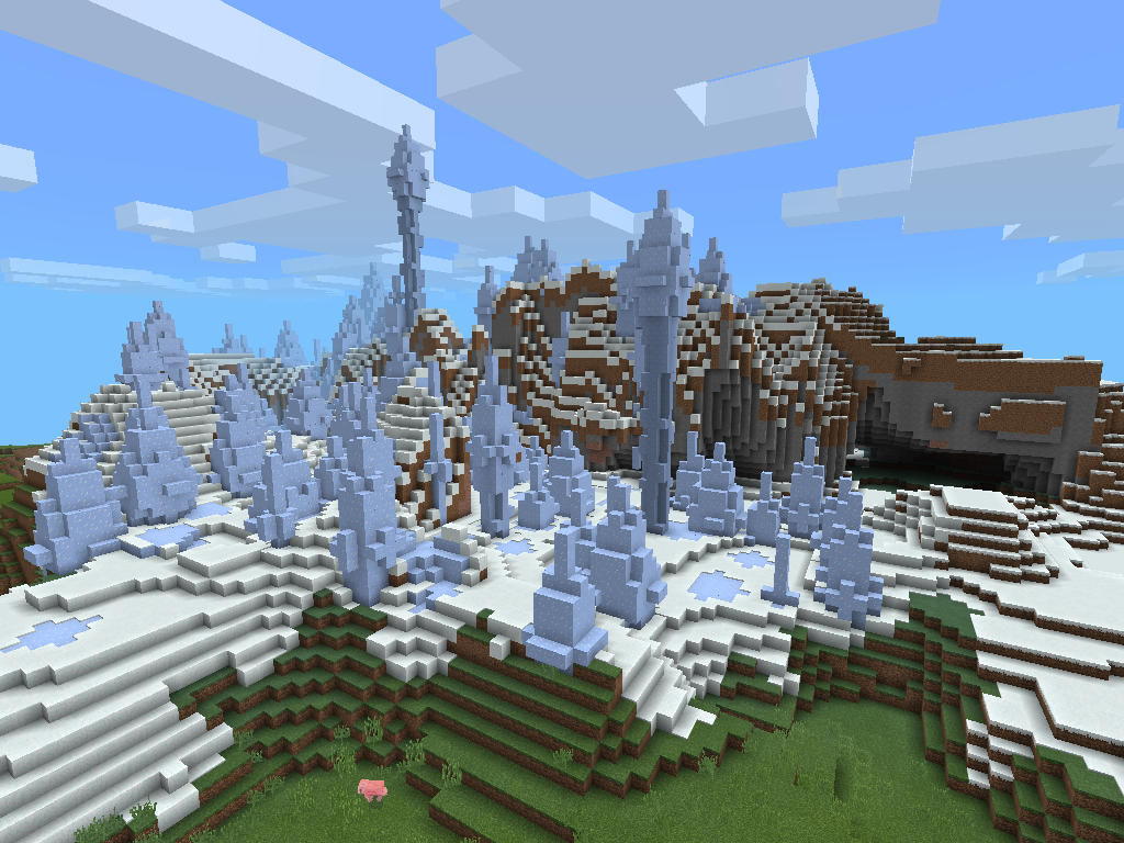Деревня возле ледяного биома screenshot 1