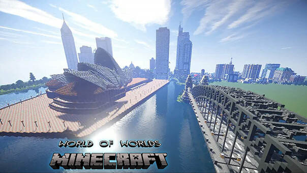Minecraft - World of Worlds скриншот 2