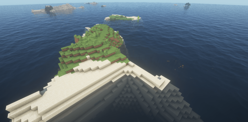 Маленький островок для выживания посреди океана screenshot 2