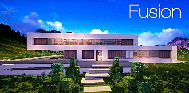 Fusion - Modern House HUGE | Minecraft Map