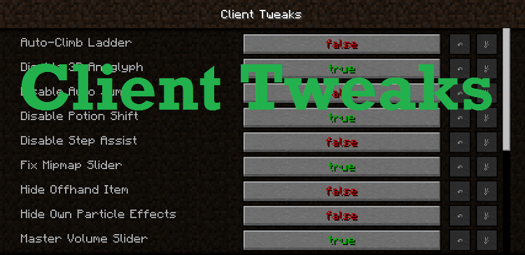 Client Tweaks скриншот 1