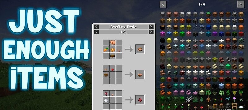 Just Enough Items for Minecraft 