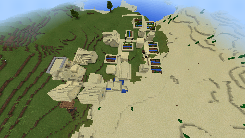 -962186478: Две песчаные деревни на спавне скриншот 1