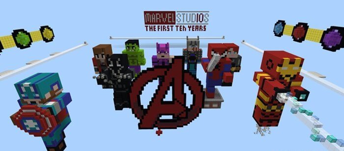 Avengers Infinity War Characters In Minecraft (Legends Mod) 