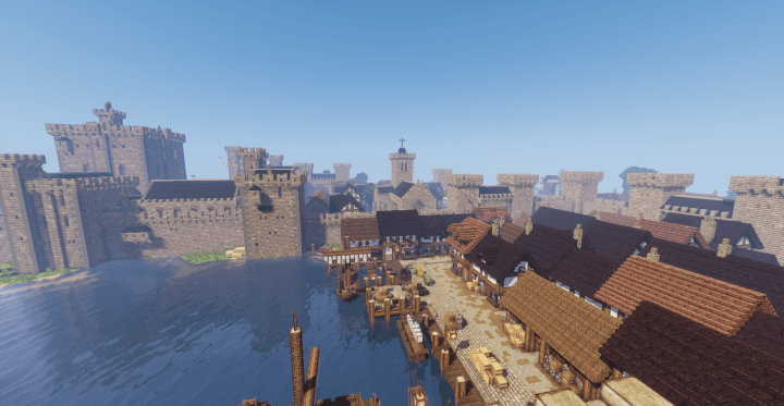 Minecraft Medieval Village With Castle World Download – BlueNerd