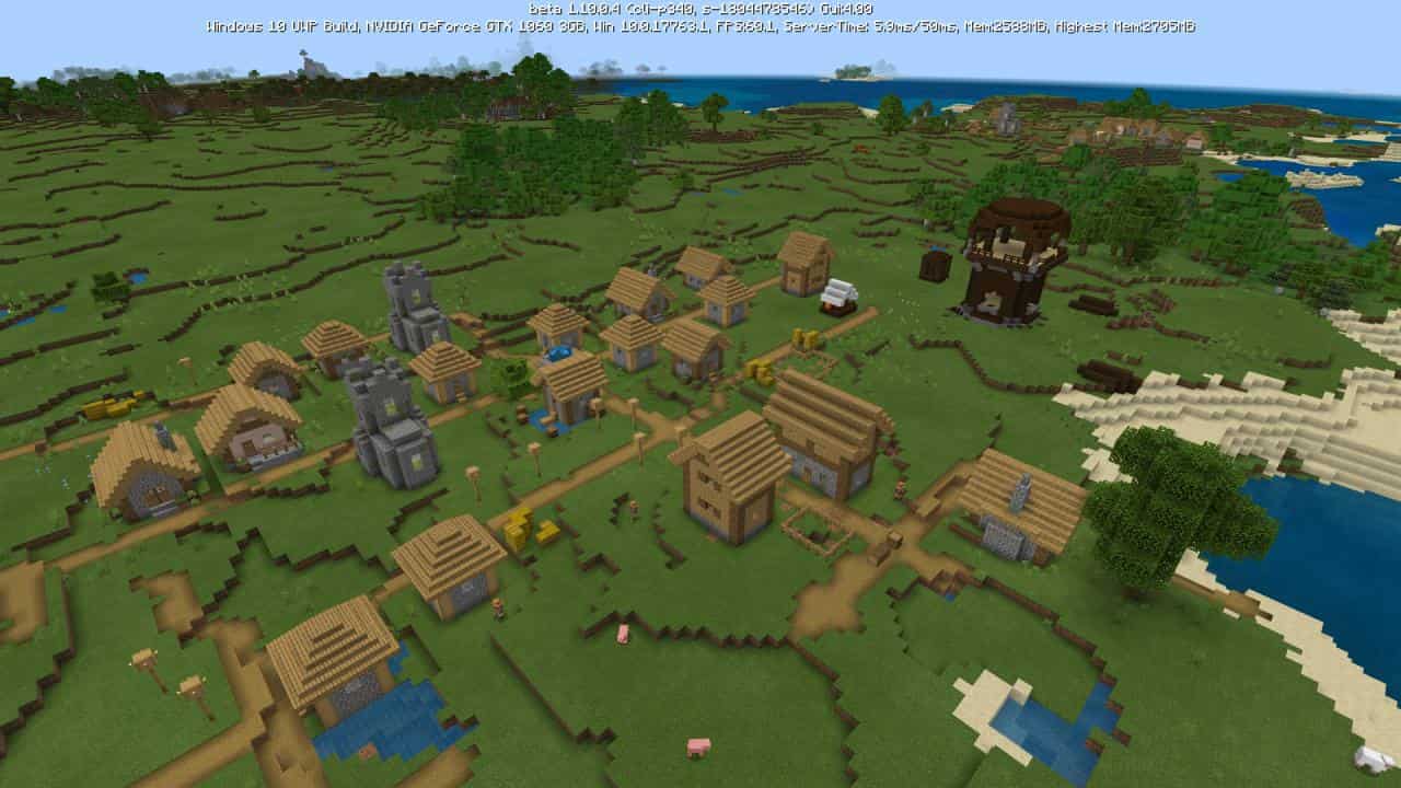 -1804478546 Pillager Outpost Next to a Village screenshot 1
