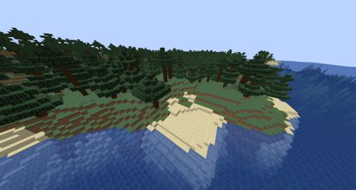 Остров в хвойном биоме screenshot 1