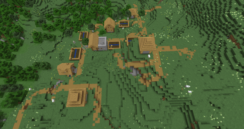 Большая деревня в лесу и заброшенная шахта screenshot 2