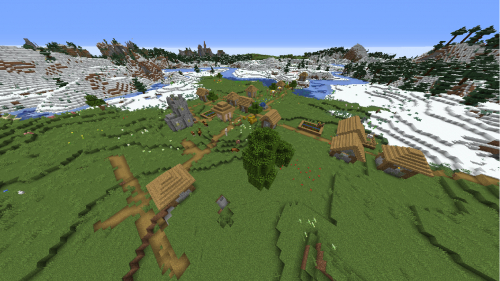 Деревня посреди зимней пустоши screenshot 1