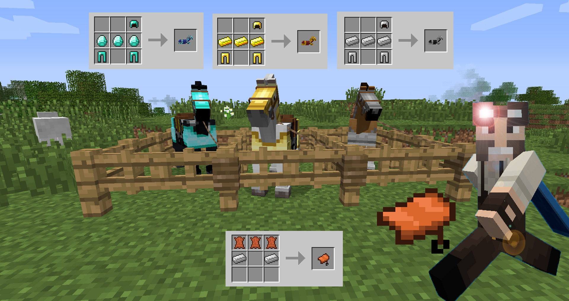 Craftable Horse Armour & Saddle screenshot 3