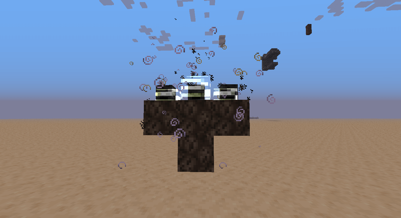 Wither Boss summoning animation for Minecraft 1.16.2