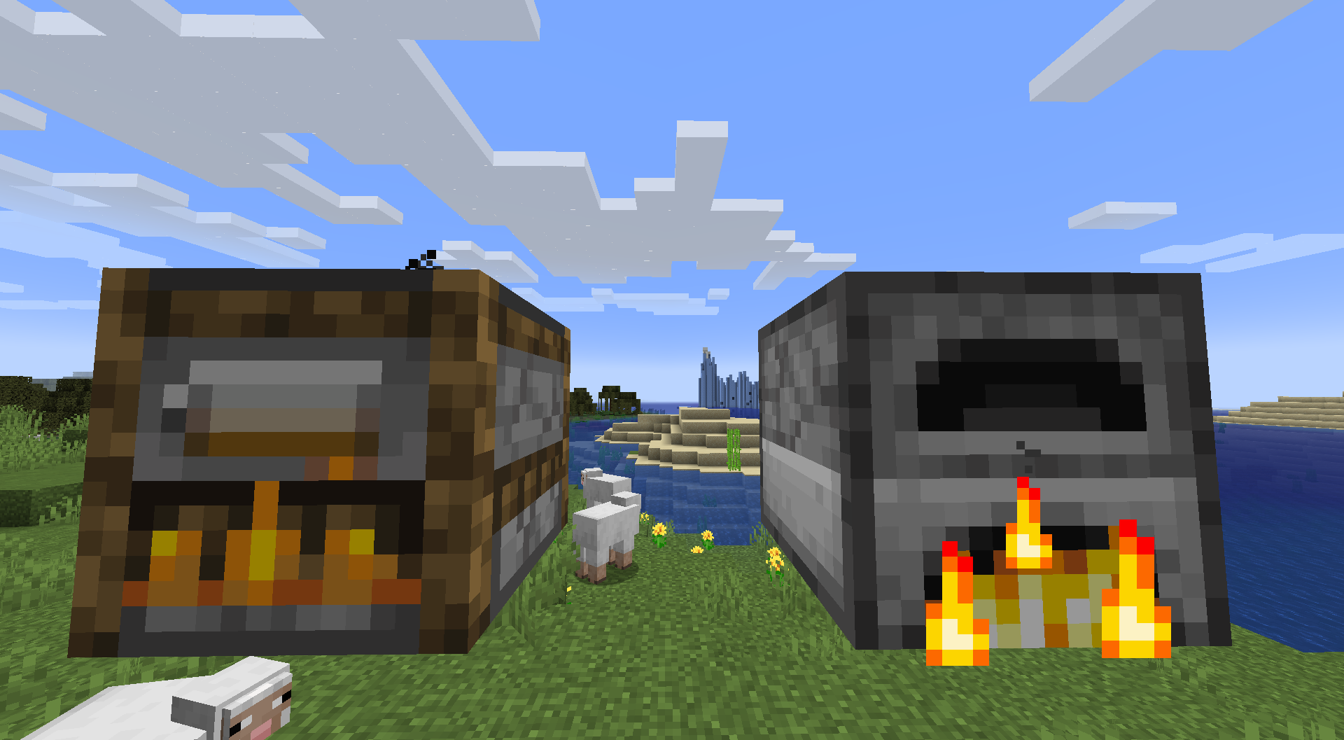 Доменная печь майнкрафт. Furnace Minecraft. Iron furnace 1.19.2. Minecraft furnace ideas.
