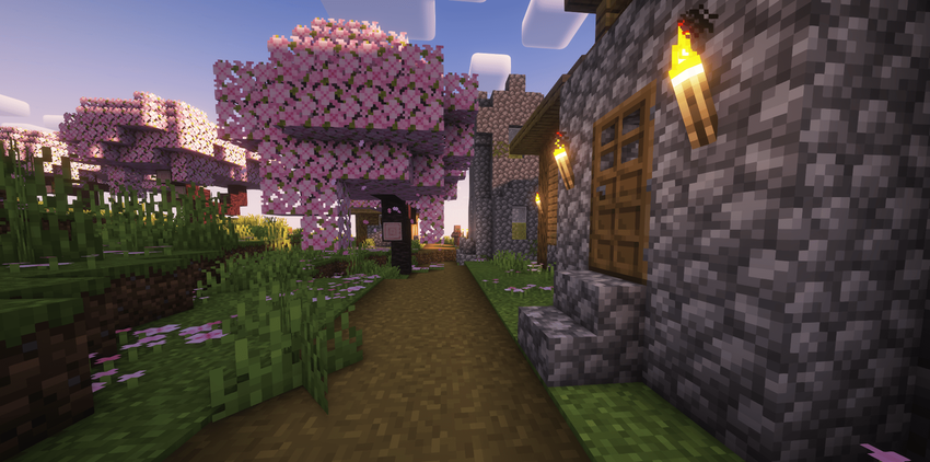 Четыре деревни и портал рядом с вишневым лесом screenshot 2