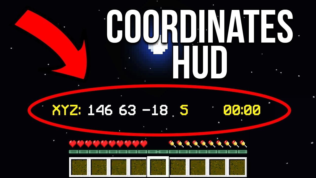 Coordinates HUD screenshot 1