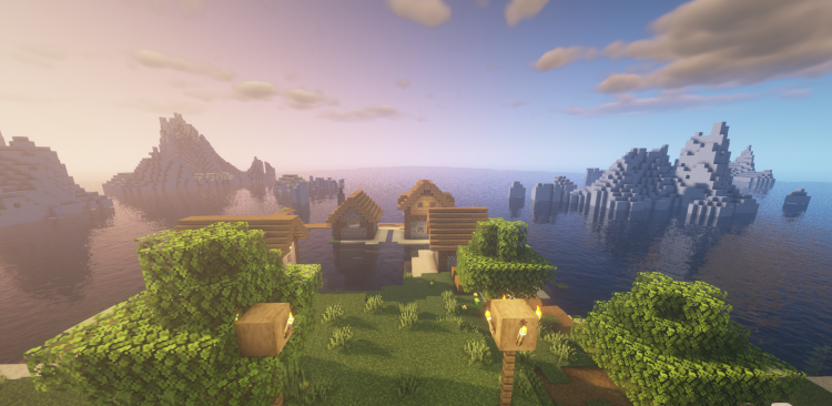 A village on an Island Amidst the Ocean screenshot 1