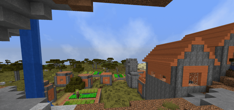 Деревня под летающими островами screenshot 2
