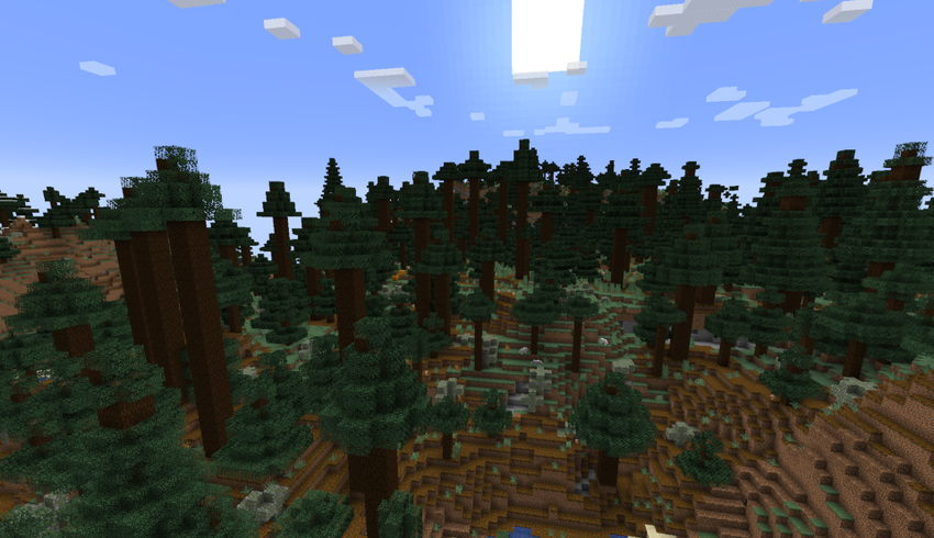 Глубокие шахты в хвойном лесу screenshot 1