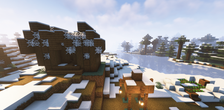 Зомби-деревня посреди снежных равнин screenshot 3