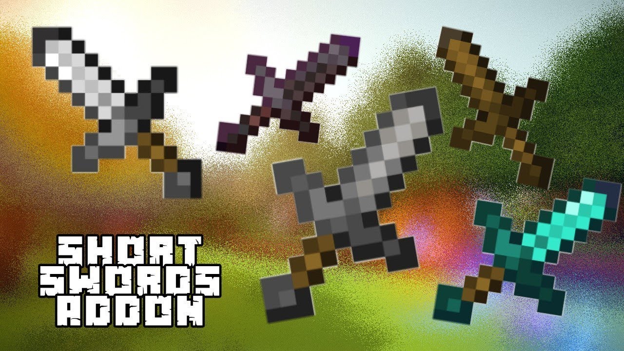 Short and Slanted Sword for Minecraft Pocket Edition 1.18