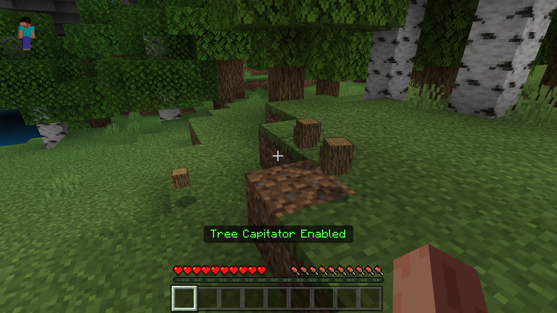 Tree Capitator mod MCPE 1.17 Free Download