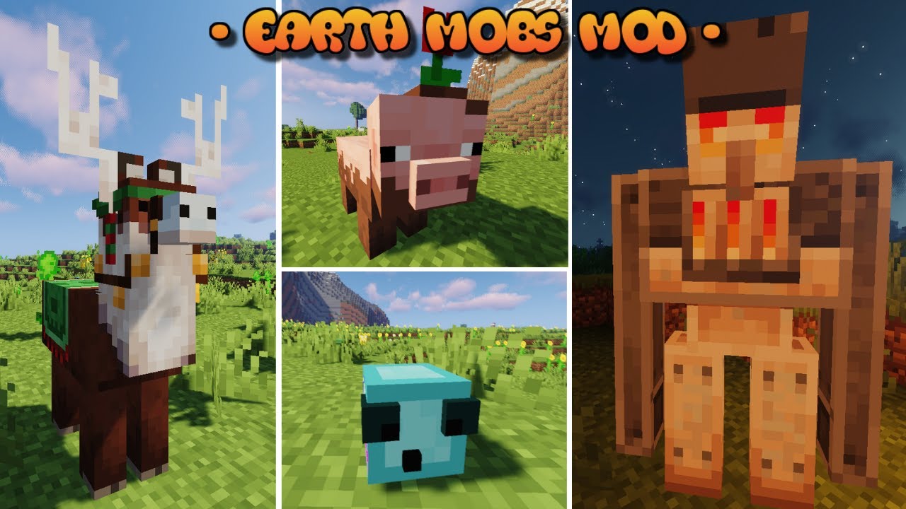 Earth Mobs для Майнкрафт 1.18.2