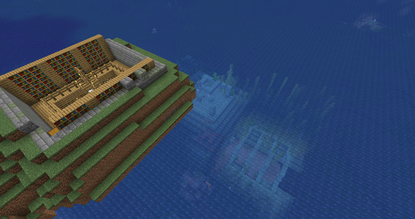 Подводный храм под прибрежной деревней screenshot 3