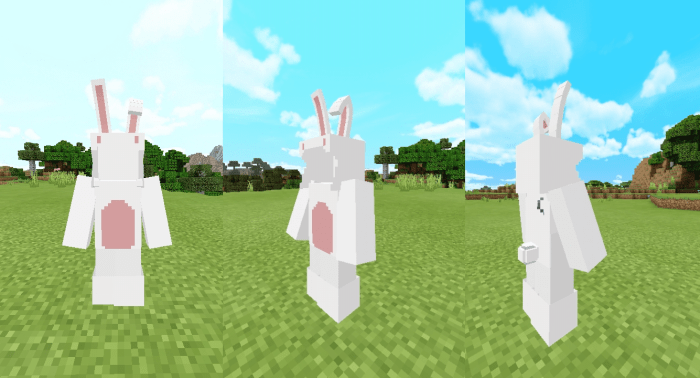 minecraft easter bunny skin