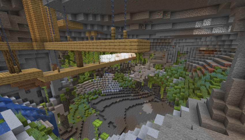 Глубокие шахты в хвойном лесу screenshot 3
