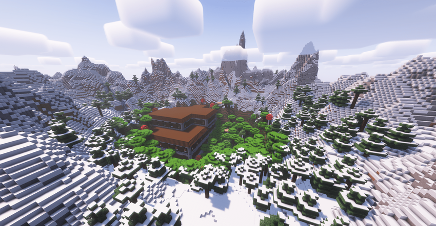 Огромный особняк в снегах screenshot 1