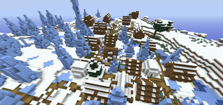 4758826677083400325 Snow Village Amidst Ice Peaks screenshot 1