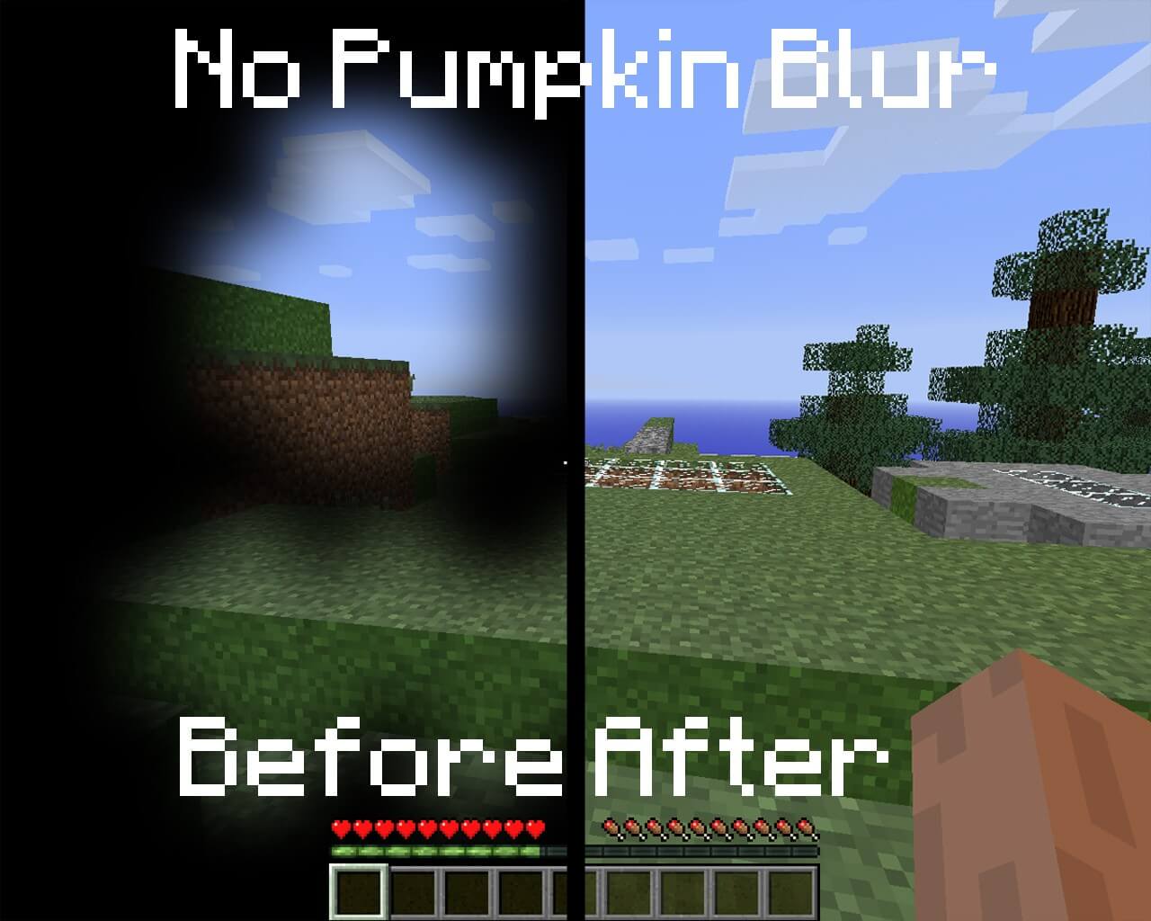 No Pumpkin Blur для Майнкрафт 1.11.2