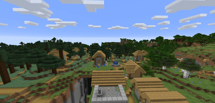 Forest Village Near a Pit screenshot 1