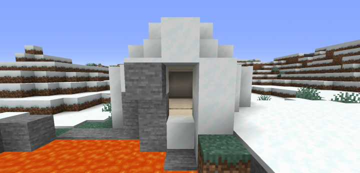 Деревня посреди снежной пустыни screenshot 2