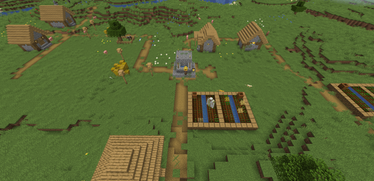 Деревня посреди огромного поля screenshot 2