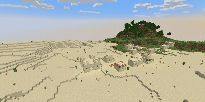 Пустынная деревня с домом, похожим на храм screenshot 3