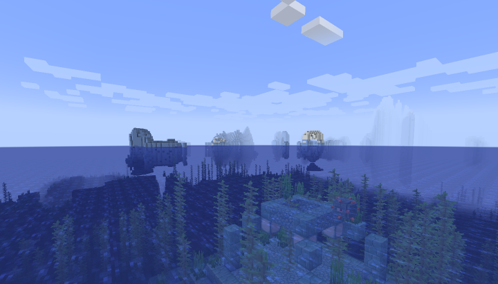 Подводная крепость рядом с биомом джунглей screenshot 2