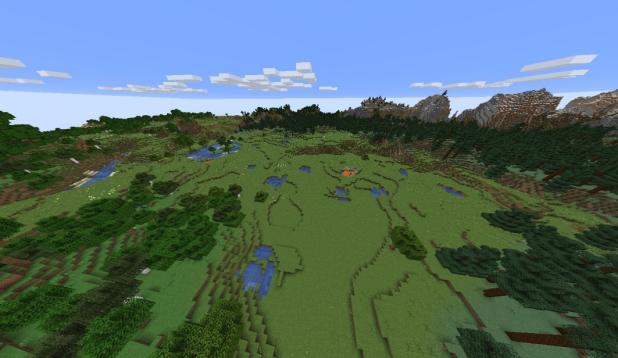 0011223446677899 Clean meadow near the sea | Seed Minecraft