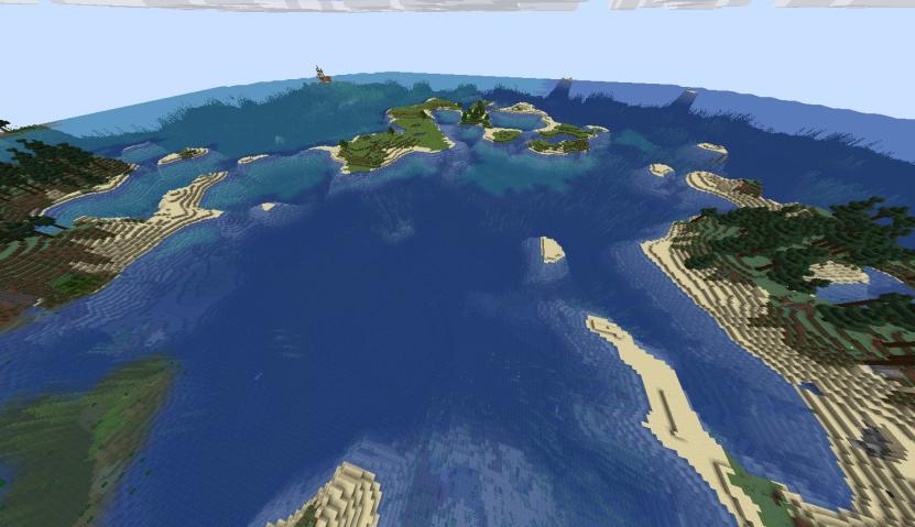 0001124777777888 Large beach near the forest | Seed Minecraft